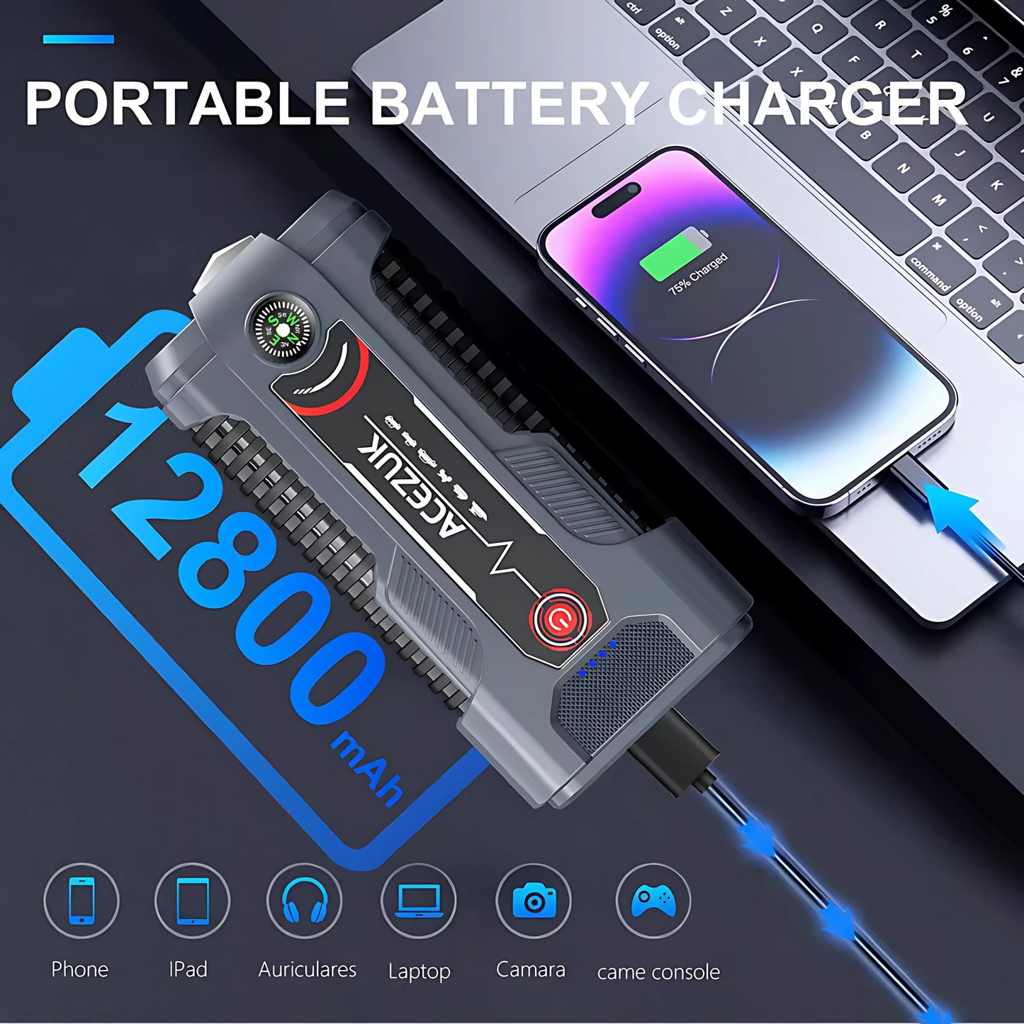 AceZuk 4000A Battery Jump Pack