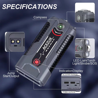 AceZuk 4000A Battery Jump Pack