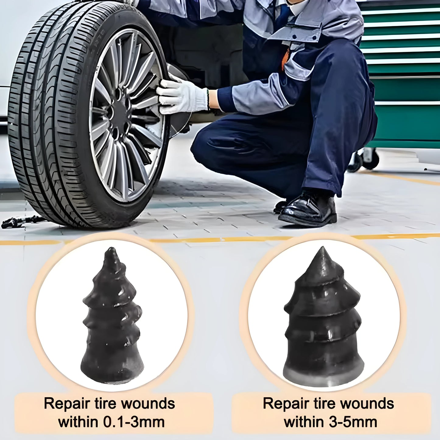 Tyre Repair Nails Puncture Fix Kit