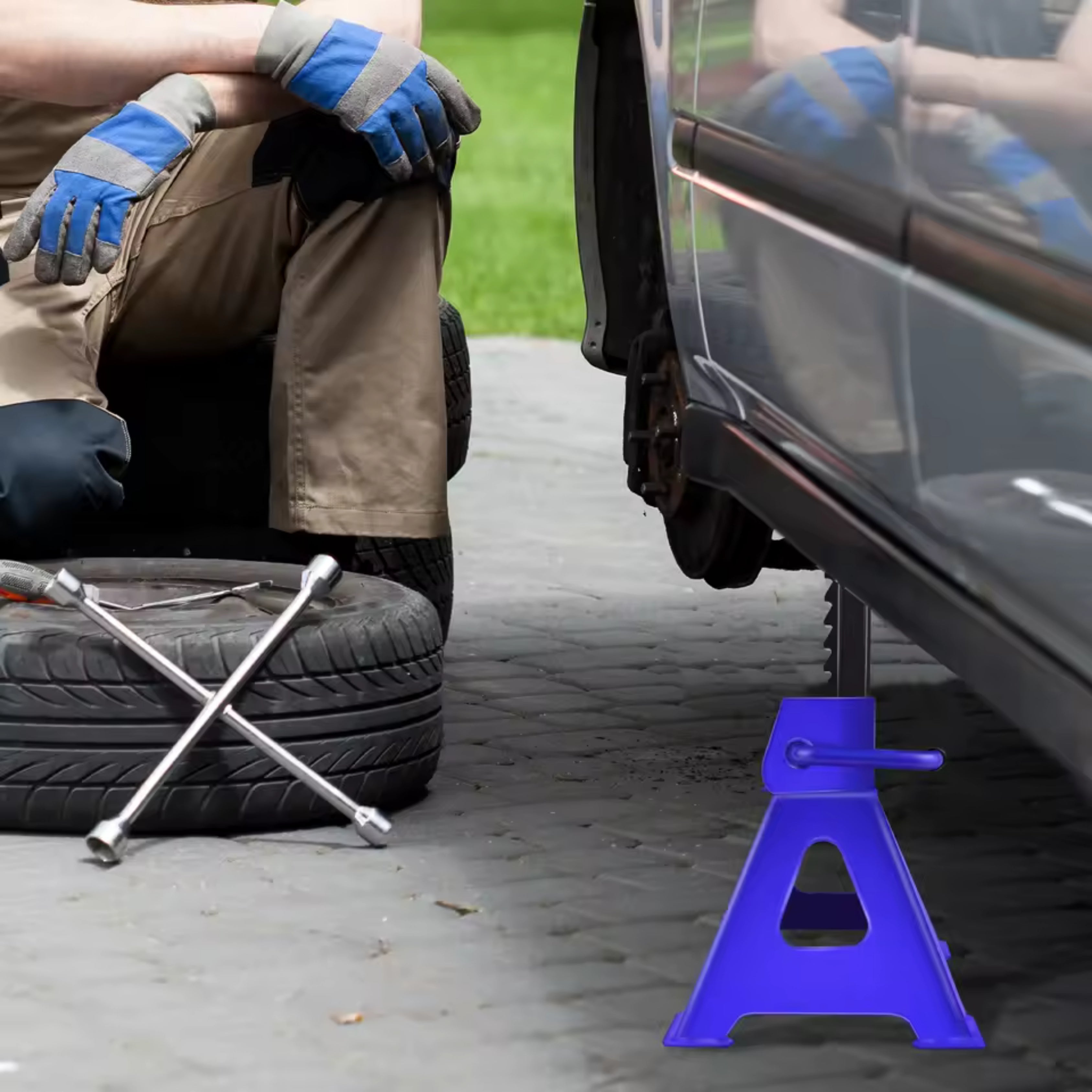 DayPlus TitanLift 3T Axle Stands