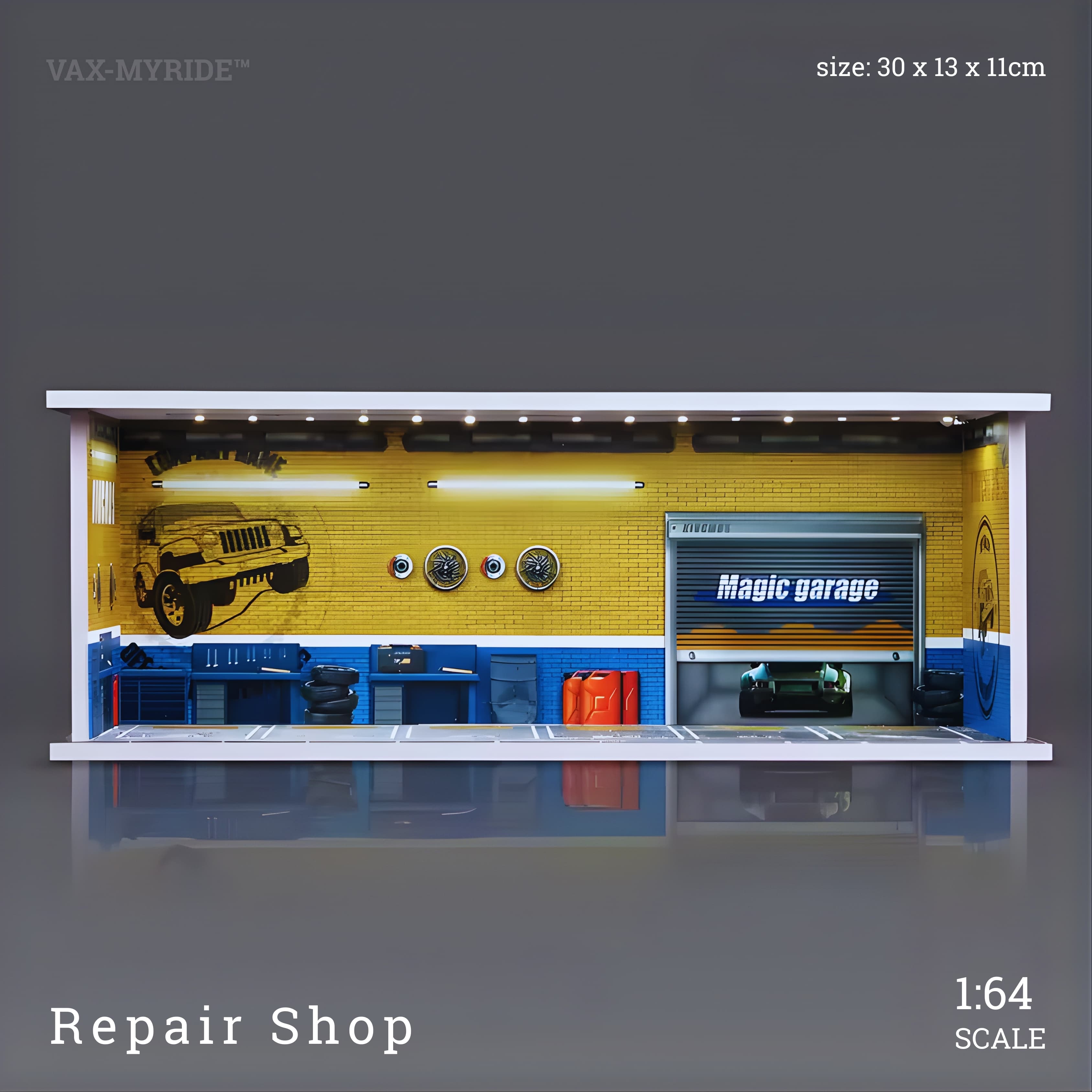 1/64 scale garage model