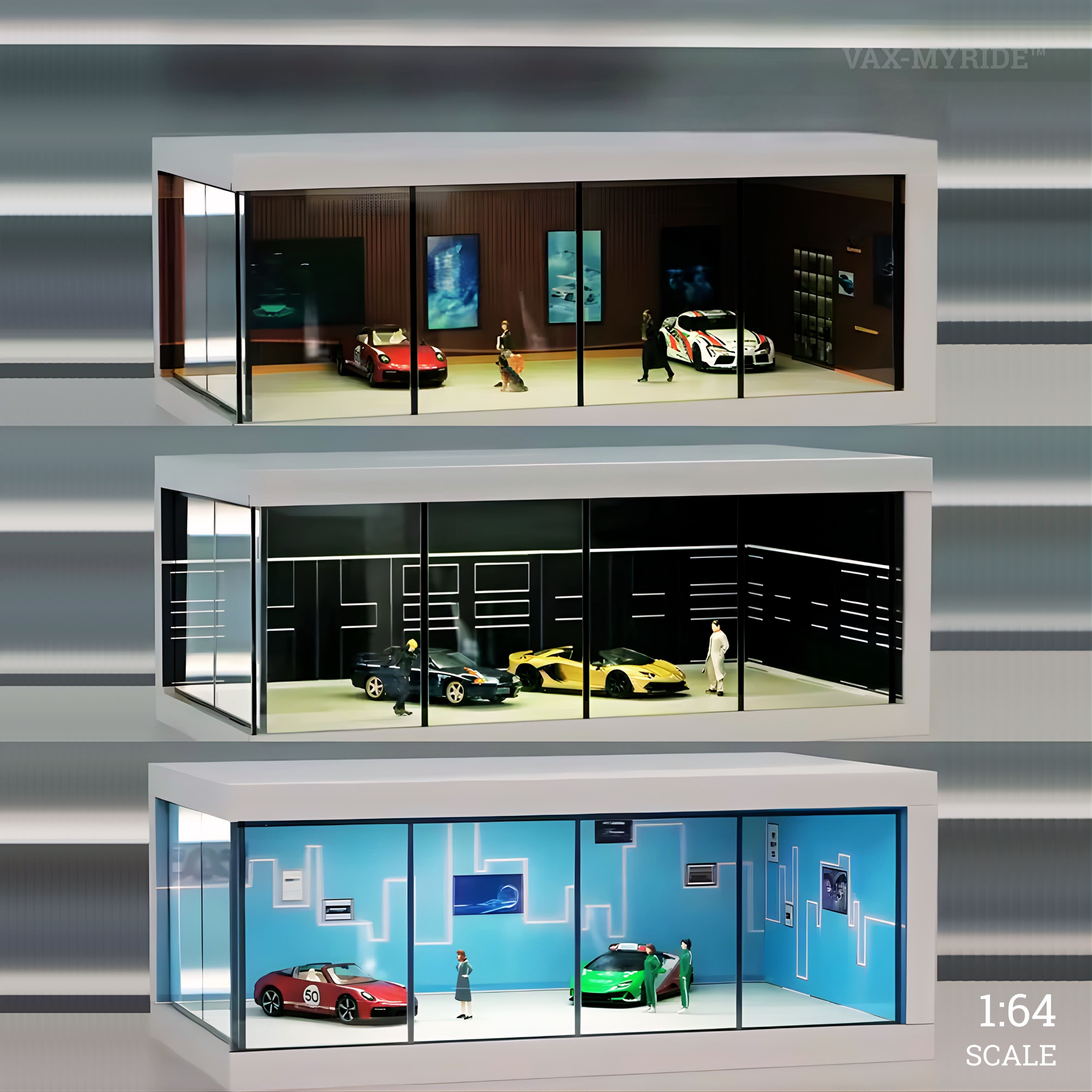 1/64 scale garage model