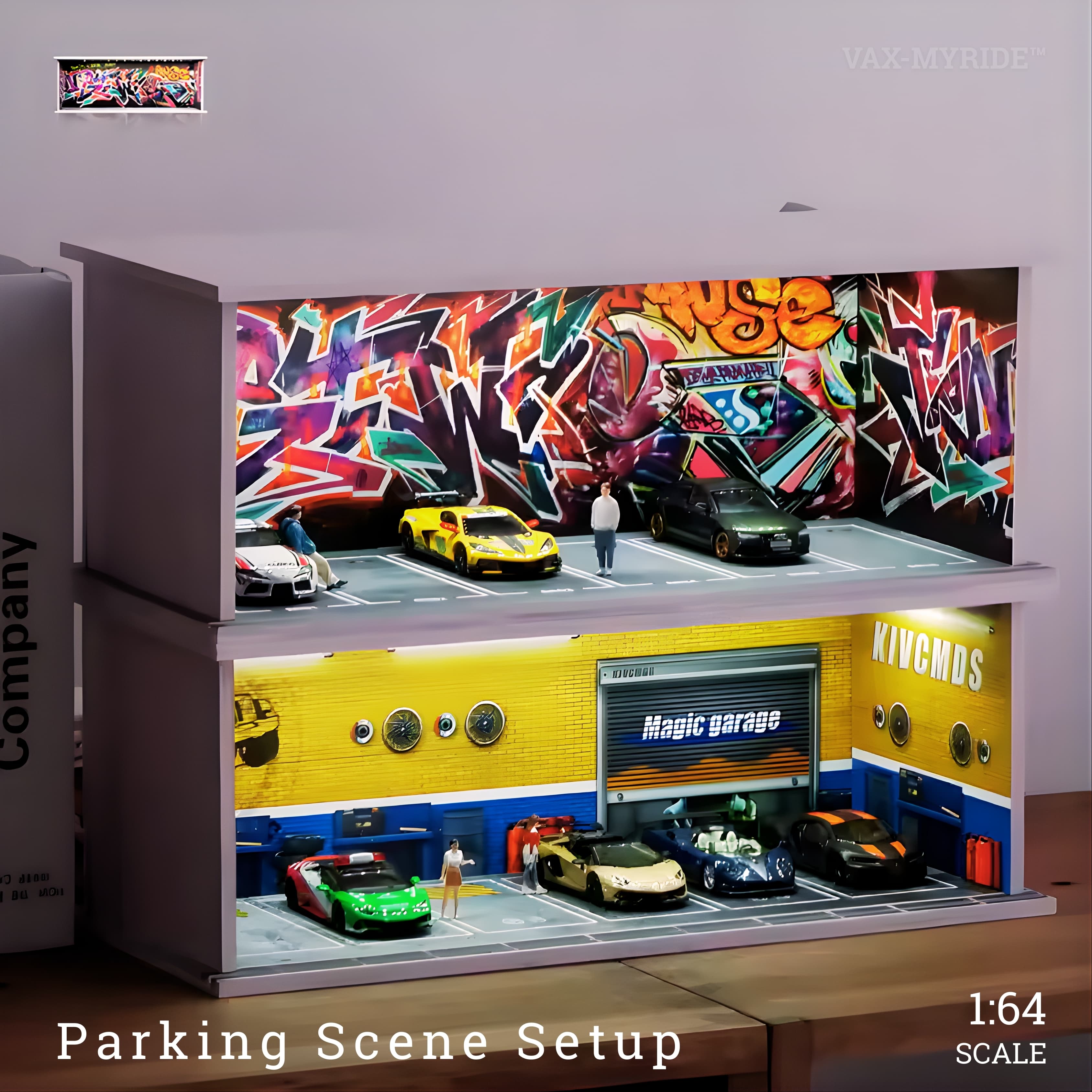 1/64 scale garage model