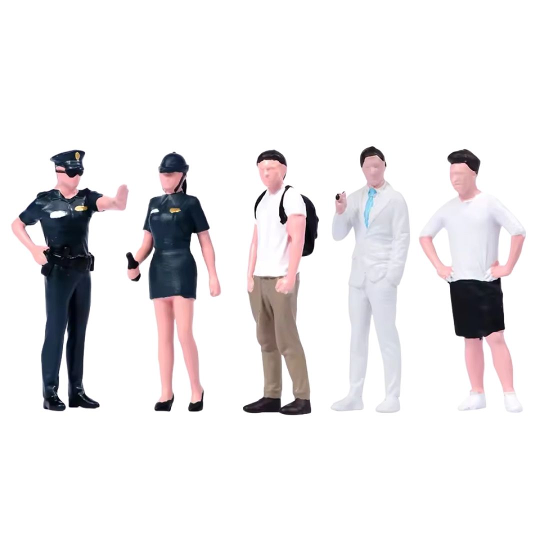 1/64 Painted Miniature Street Scene Figures